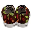 Autumn Leaves Pattern Men s Low Top Canvas Sneakers View4