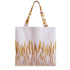 Wheat Plants Zipper Grocery Tote Bag