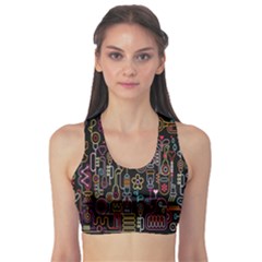 Features Illustration Sports Bra