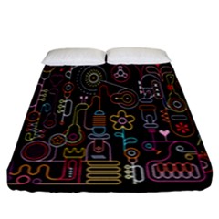 Features Illustration Fitted Sheet (King Size)