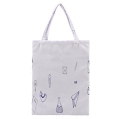 Formulas Laboratories Formulas Mathematics Chemistry Blue Classic Tote Bag by Mariart