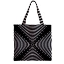 Gold Wave Seamless Pattern Black Hole Zipper Grocery Tote Bag View1