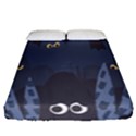 Ghost Halloween Eye Night Sinister Fitted Sheet (Queen Size) View1