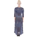 Ghost Halloween Eye Night Sinister Quarter Sleeve Wrap Maxi Dress View2