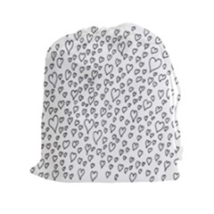 Heart Doddle Drawstring Pouches (xxl) by Mariart