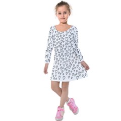 Heart Doddle Kids  Long Sleeve Velvet Dress