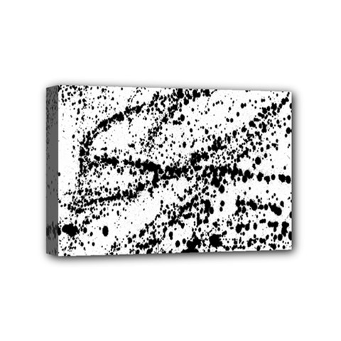 Ink Splatter Texture Mini Canvas 6  X 4  by Mariart