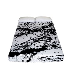 Ink Splatter Texture Fitted Sheet (full/ Double Size) by Mariart