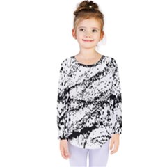 Ink Splatter Texture Kids  Long Sleeve Tee