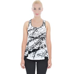 Ink Splatter Texture Piece Up Tank Top by Mariart