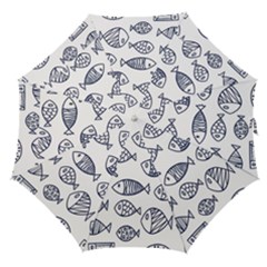 Love Fish Seaworld Swim Blue Sea Water Cartoons Straight Umbrellas by Mariart