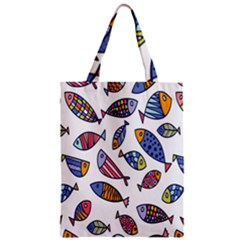 Love Fish Seaworld Swim Rainbow Cartoons Zipper Classic Tote Bag by Mariart