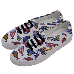 Love Fish Seaworld Swim Rainbow Cartoons Men s Classic Low Top Sneakers by Mariart