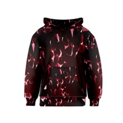 Lying Red Triangle Particles Dark Motion Kids  Pullover Hoodie