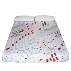 Musical Scales Note Fitted Sheet (king Size)