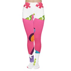 Passel Picture Green Pink Blue Sexy Game Women s Tights