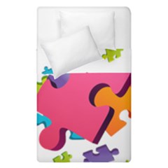 Passel Picture Green Pink Blue Sexy Game Duvet Cover Double Side (single Size) by Mariart