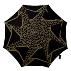 Polka Spot Grey Black Hook Handle Umbrellas (medium)