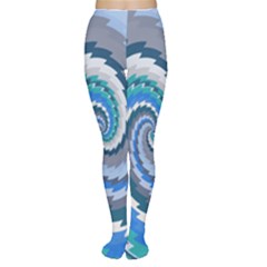 Psycho Hole Chevron Wave Seamless Women s Tights by Mariart