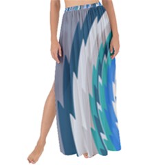 Psycho Hole Chevron Wave Seamless Maxi Chiffon Tie-up Sarong by Mariart