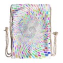 Prismatic Abstract Rainbow Drawstring Bag (Large) View2