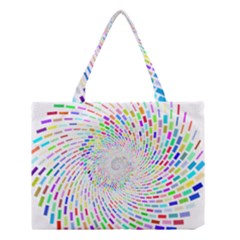 Prismatic Abstract Rainbow Medium Tote Bag by Mariart
