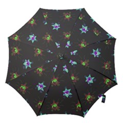 Random Doodle Pattern Star Hook Handle Umbrellas (large) by Mariart