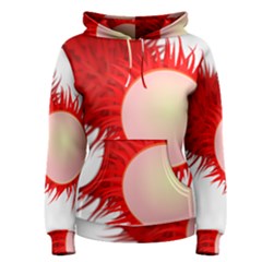 Rambutan Fruit Red Sweet Women s Pullover Hoodie