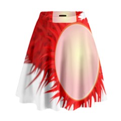 Rambutan Fruit Red Sweet High Waist Skirt