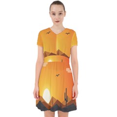 Sunset Natural Sky Adorable In Chiffon Dress by Mariart