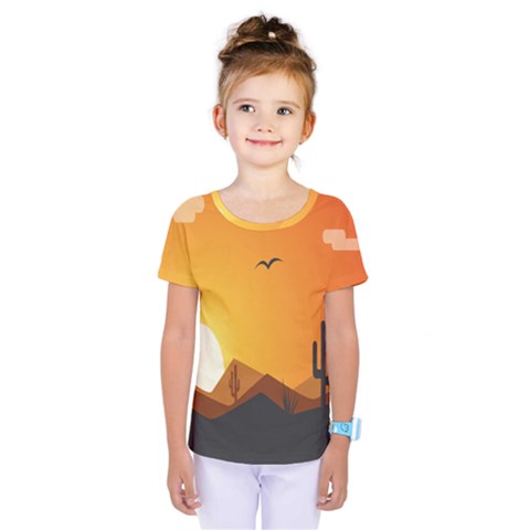 Sunset Natural Sky Kids  One Piece Tee by Mariart