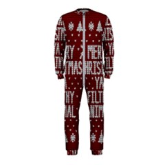 Ugly Christmas Sweater Onepiece Jumpsuit (kids) by Valentinaart