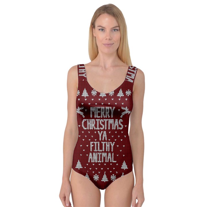 Ugly Christmas Sweater Princess Tank Leotard 