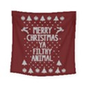 Ugly Christmas Sweater Square Tapestry (Small) View1