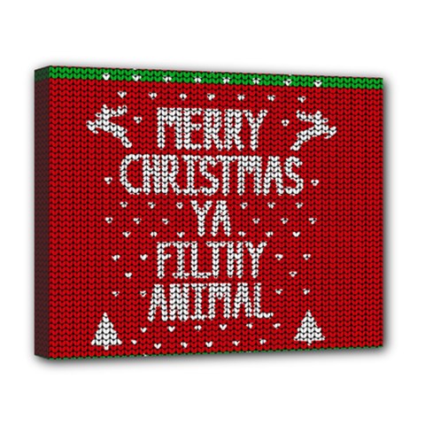 Ugly Christmas Sweater Deluxe Canvas 20  X 16  