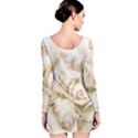 Pastel Roses Antique Vintage Long Sleeve Bodycon Dress View2