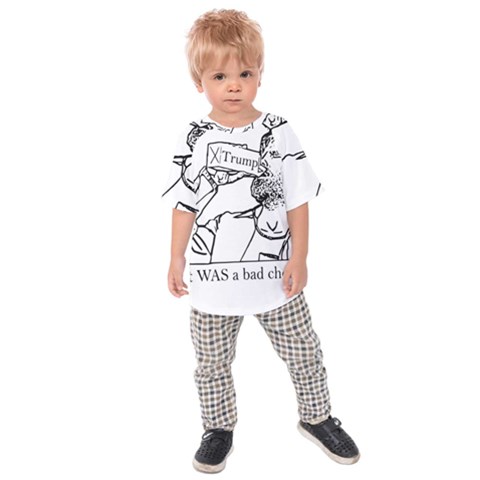 Trump Novelty Design Kids Raglan Tee by PokeAtTrump