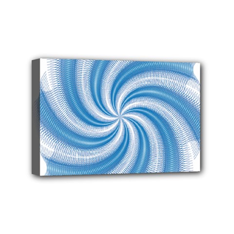 Prismatic Hole Blue Mini Canvas 6  X 4  by Mariart