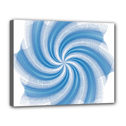 Prismatic Hole Blue Canvas 14  X 11  by Mariart