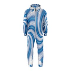 Prismatic Hole Blue Hooded Jumpsuit (kids)