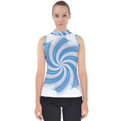 Prismatic Hole Blue Shell Top by Mariart