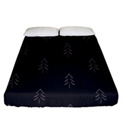 Tree Christmas Fitted Sheet (queen Size)
