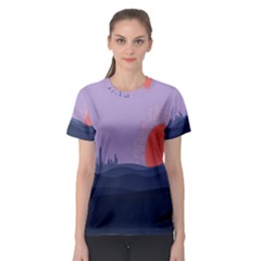 Wedding Lavender Moon Romantic Natural Women s Sport Mesh Tee