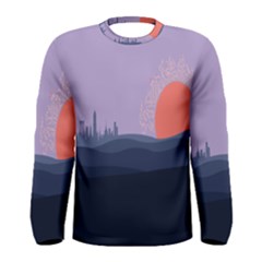 Wedding Lavender Moon Romantic Natural Men s Long Sleeve Tee