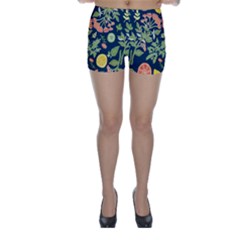 Summer Fruite Orange Lemmon Tomato Skinny Shorts