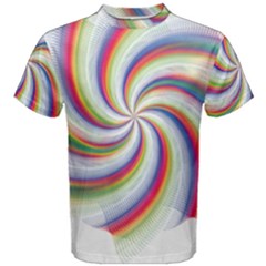 Prismatic Hole Rainbow Men s Cotton Tee by Mariart