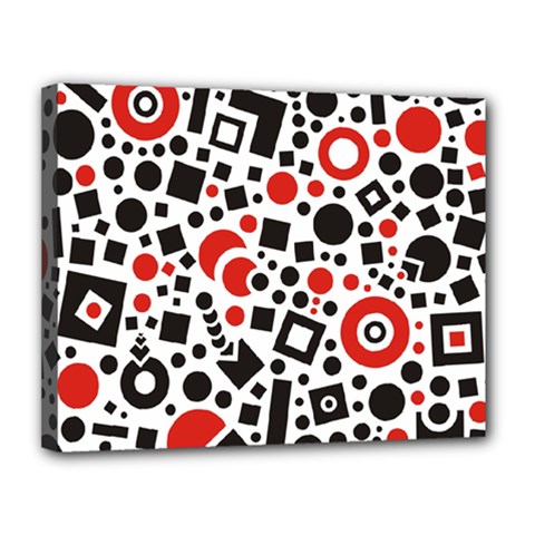Square Objects Future Modern Canvas 14  X 11  by Celenk