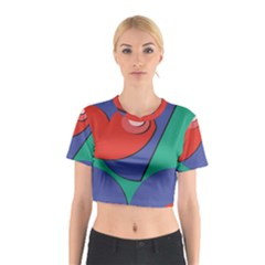 Clipart Portrait Illustration Cotton Crop Top by Celenk