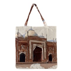 Agra Taj Mahal India Palace Grocery Tote Bag by Celenk