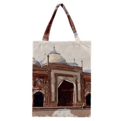 Agra Taj Mahal India Palace Classic Tote Bag by Celenk